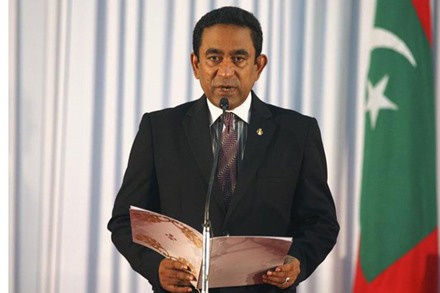 Tổng thống Maldives Abdulla Yameen.